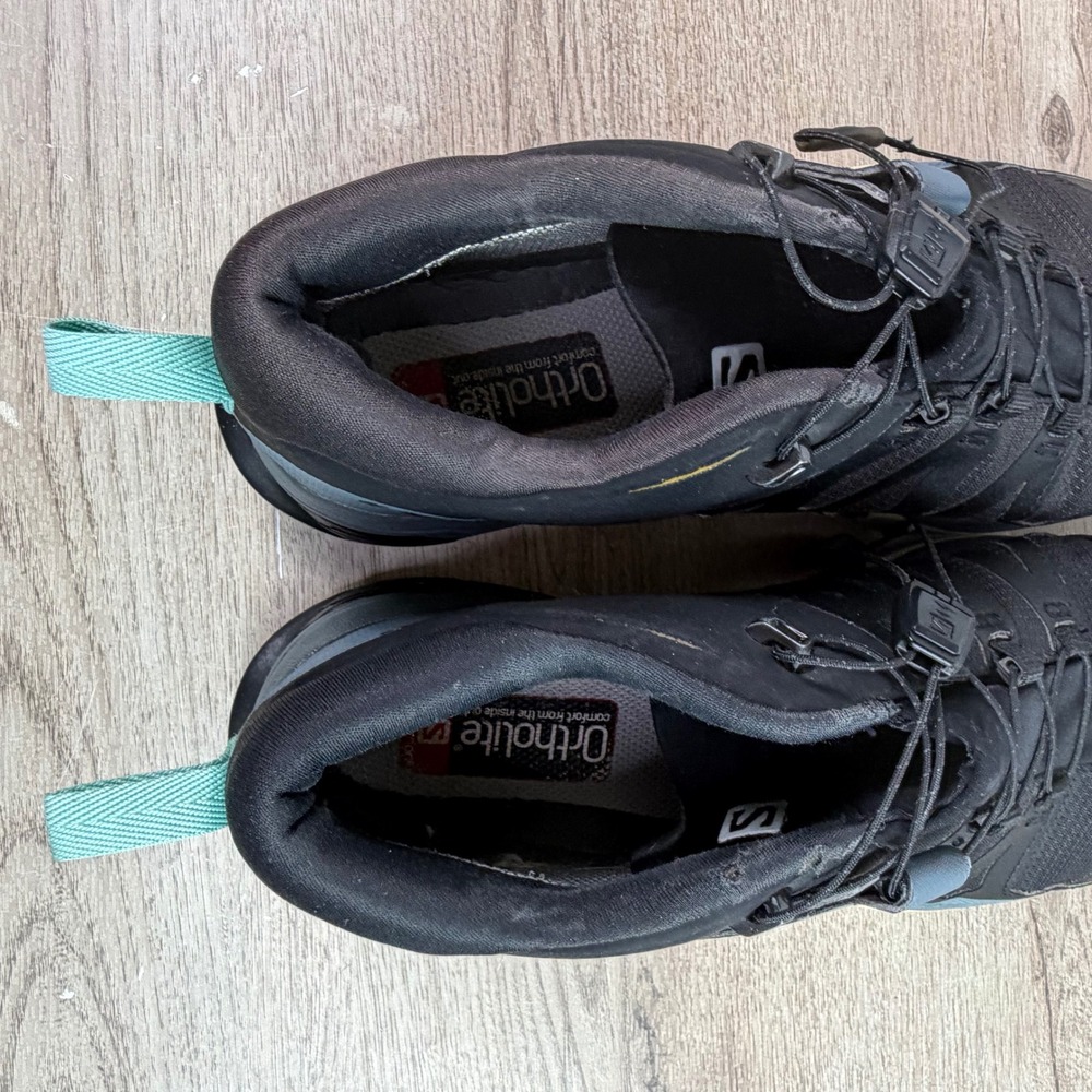 Salomon X Ultra 4 GTX Gore-Tex Hiking Shoes Black Stormy Weather Women 8.5 - Picture 7 of 8